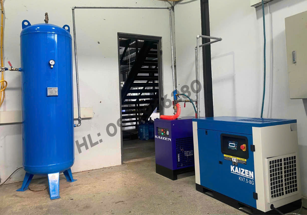 Máy nén khí trục vít 125hp 90kw KAIZEN