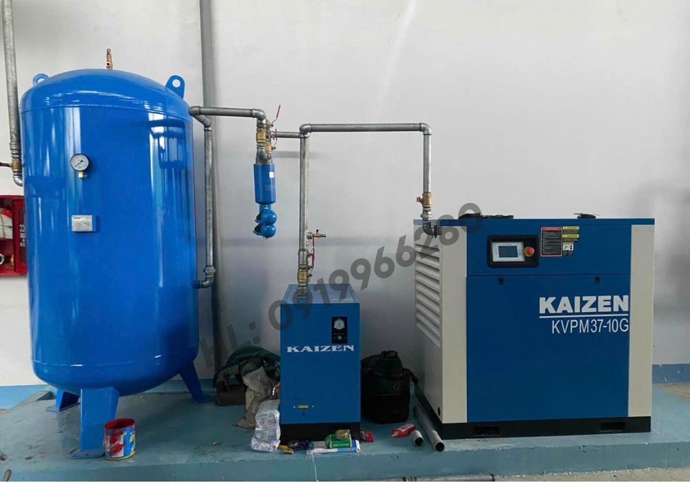 Máy nén khí trục vít 125hp 90kw KAIZEN