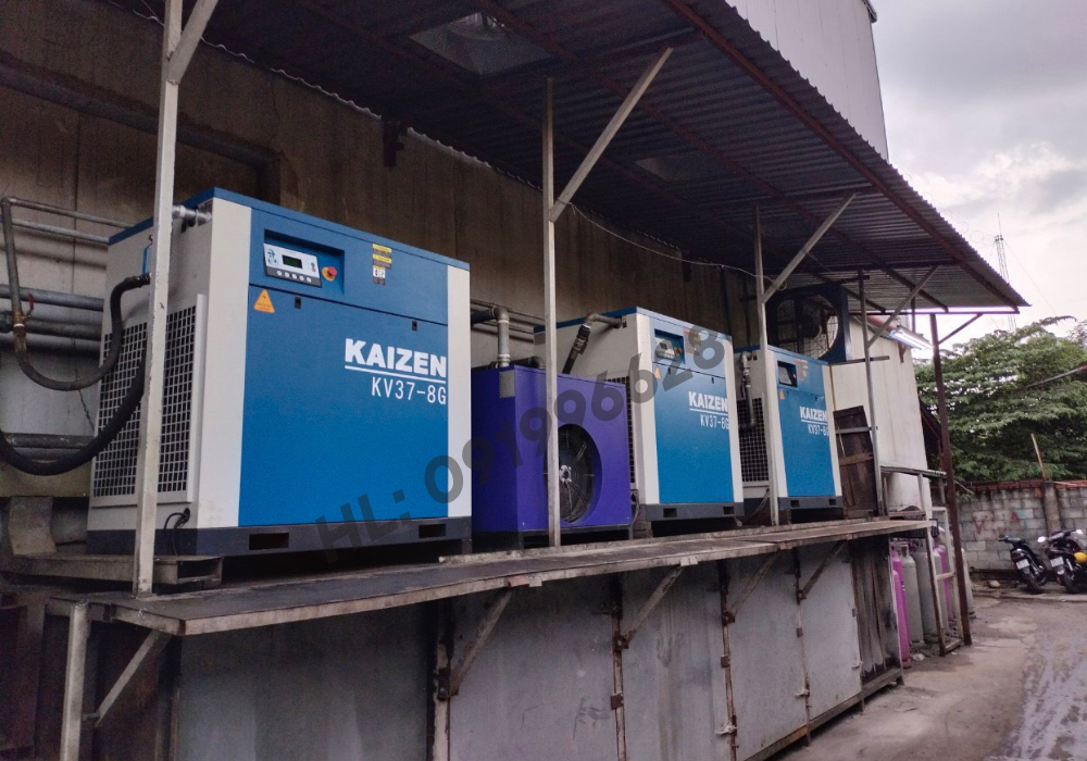 Máy nén khí trục vít 125hp 90kw KAIZEN