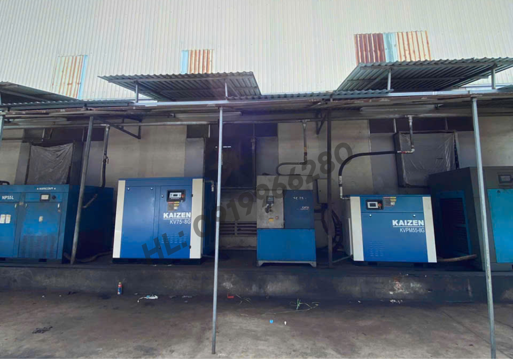Máy nén khí trục vít 125hp 90kw KAIZEN