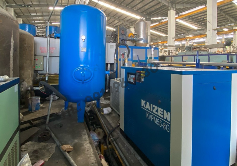 Máy nén khí trục vít 150hp 110kw Kaizen
