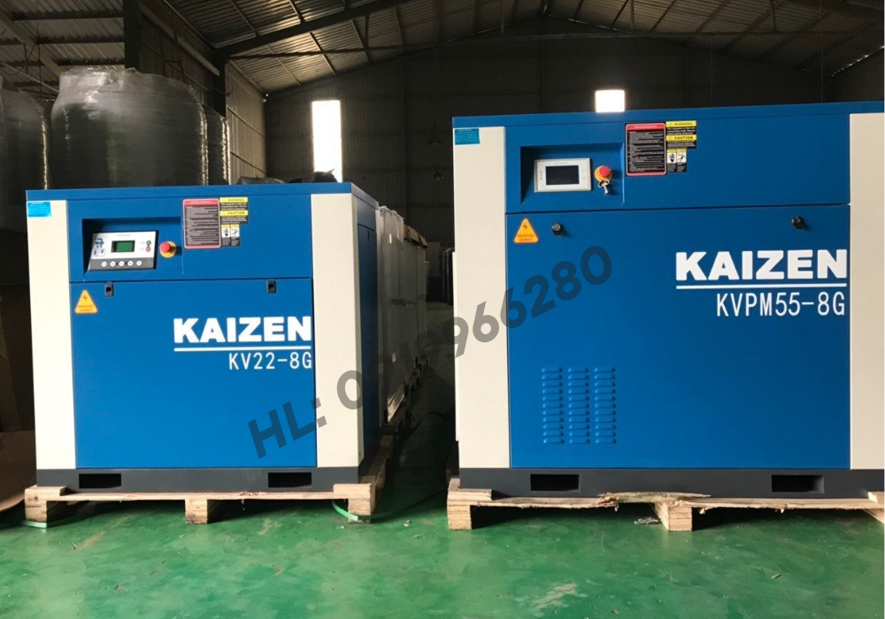 Máy nén khí trục vít 75HP 55Kw Kaizen