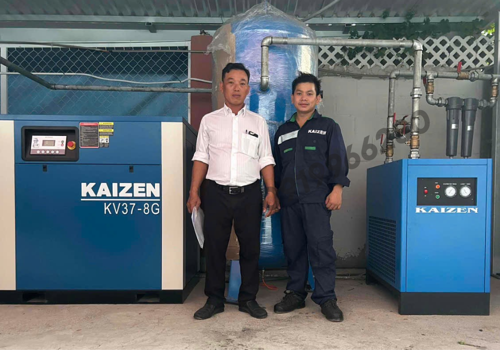 Máy nén khí trục vít biến tần Inverter KAIZEN