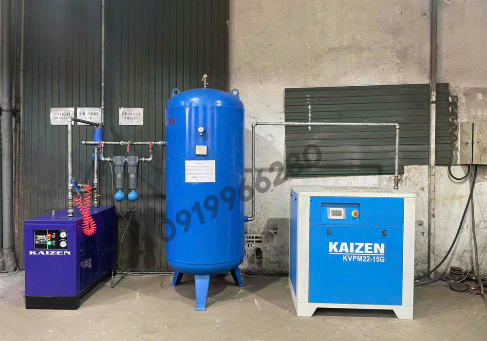 Máy nén khí trục vít biến tần Inverter KAIZEN