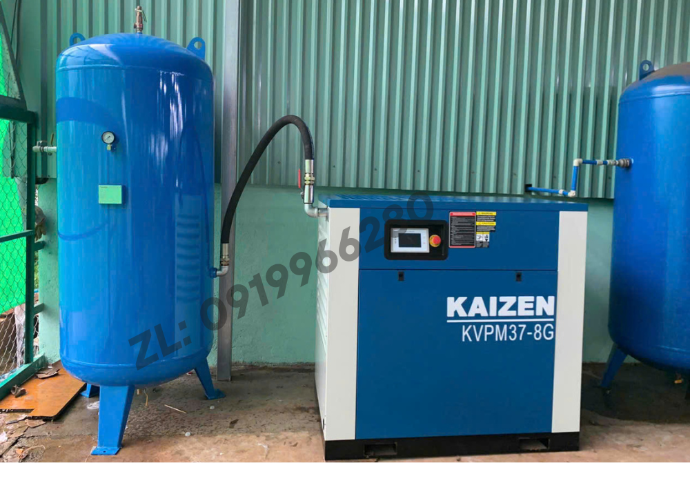 Máy nén khí trục vít biến tần Inverter KAIZEN