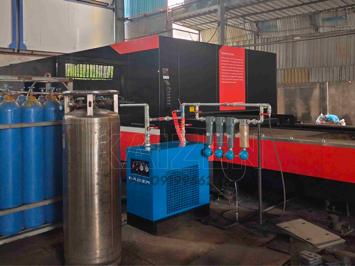 MÁY NÉN KHÍ 10HP 7.5kW BIẾN TẦN Inverter - KAIZEN