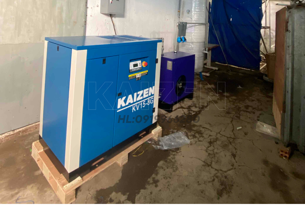 MÁY NÉN KHÍ 20HP 15KW BIẾN TẦN INVERTER - KAIZEN