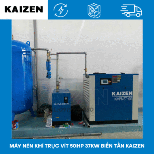 MÁY NÉN KHÍ 50HP 37KW BIẾN TẦN INVERTER - KAIZEN