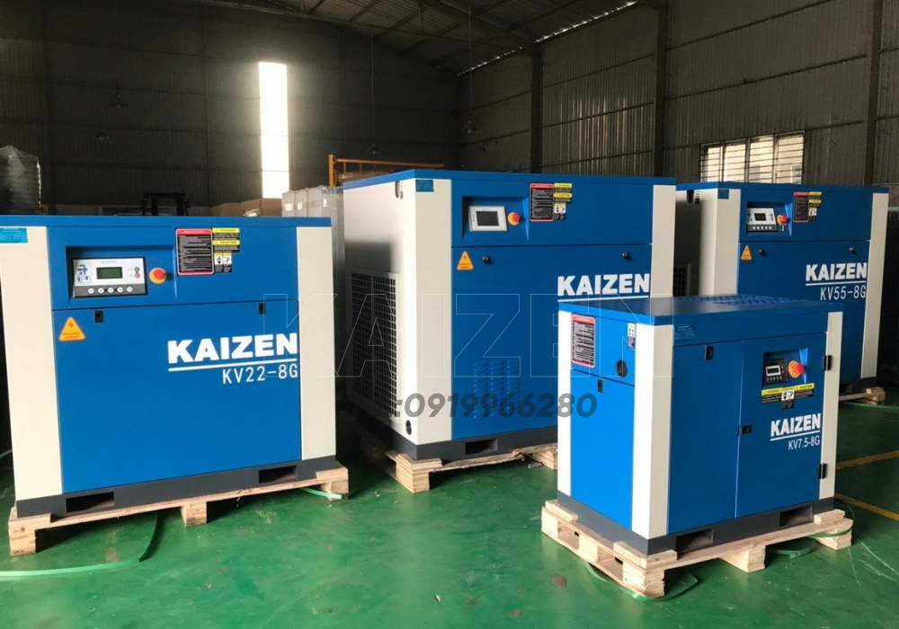 MÁY NÉN KHÍ 50HP 37KW BIẾN TẦN INVERTER - KAIZEN