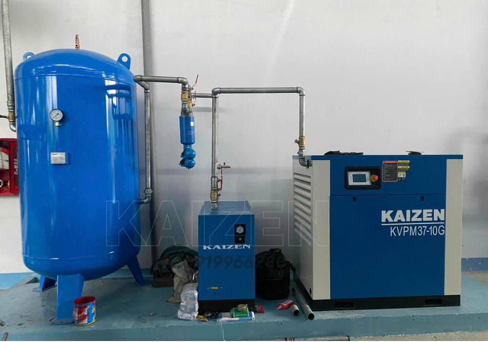 MÁY NÉN KHÍ 50HP 37KW BIẾN TẦN INVERTER - KAIZEN