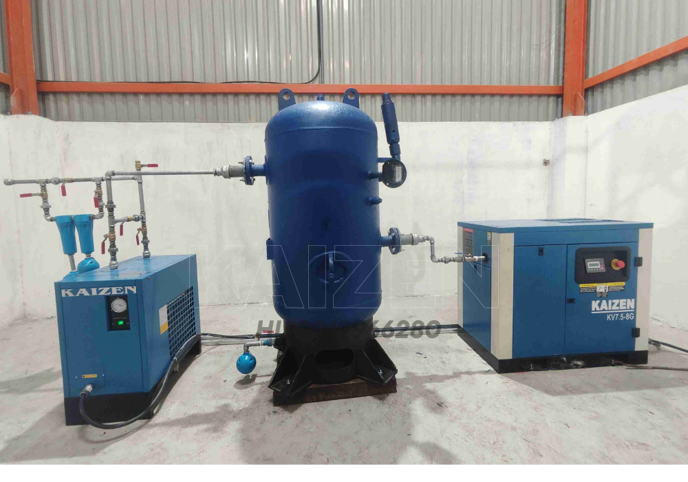 MÁY NÉN KHÍ TRỤC VÍT 20HP 15KW BIẾN TẦN - KAIZEN