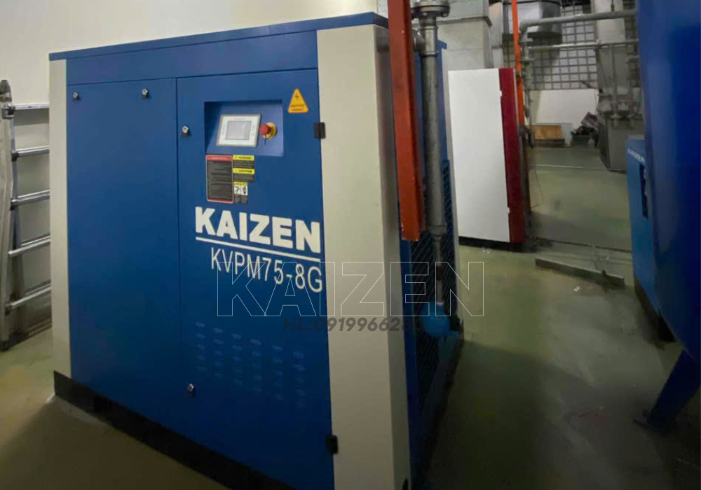 MÁY NÉN KHÍ 100HP 75kW BIẾN TẦN INVERTER - KAIZEN