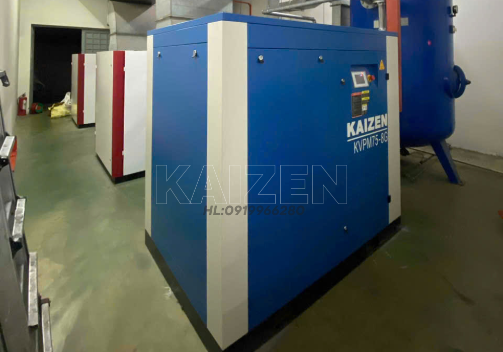 MÁY NÉN KHÍ 100HP 75kW BIẾN TẦN INVERTER - KAIZEN