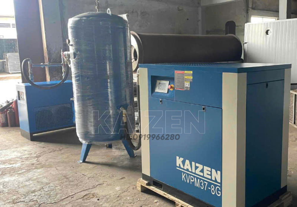 MÁY NÉN KHÍ 100HP 75kW BIẾN TẦN INVERTER - KAIZEN
