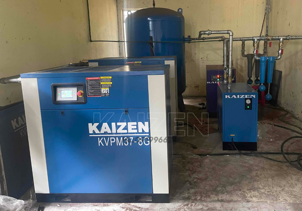 MÁY NÉN KHÍ 125HP 90kW BIẾN TẦN INVERTER - KAIZEN