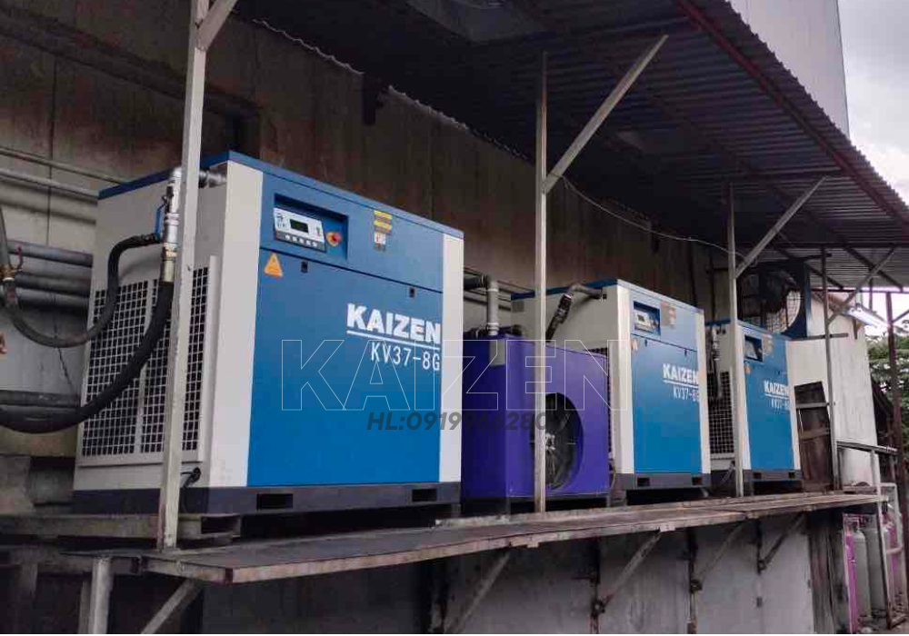 MÁY NÉN KHÍ 125HP 90kW BIẾN TẦN INVERTER - KAIZEN
