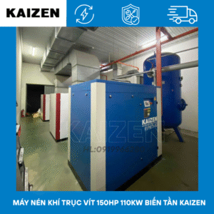 MÁY NÉN KHÍ 150HP 110kW BIẾN TẦN INVERTER - KAIZEN