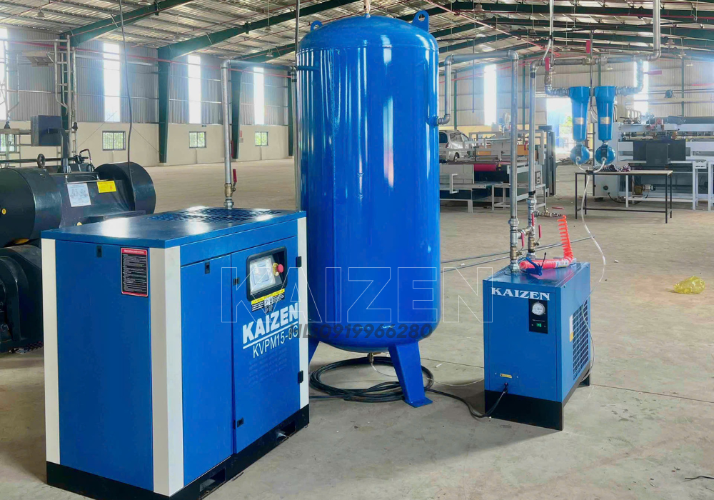 MÁY NÉN KHÍ 180HP 132KW BIẾN TẦN INVETER - KAIZEN