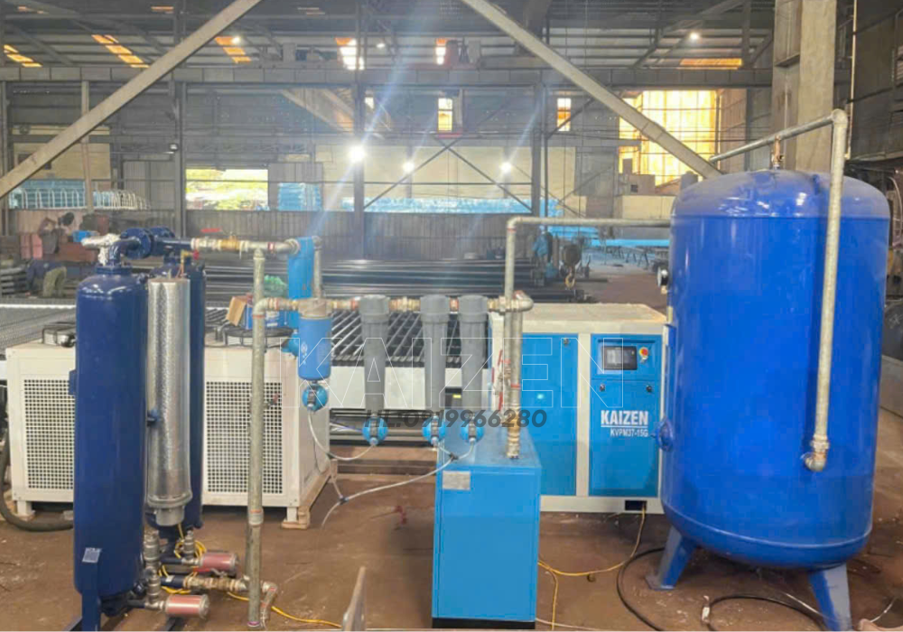 MÁY NÉN KHÍ 180HP 132KW BIẾN TẦN INVETER - KAIZEN