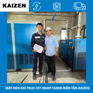 MÁY NÉN KHÍ 180HP 132KW BIẾN TẦN INVETER - KAIZEN