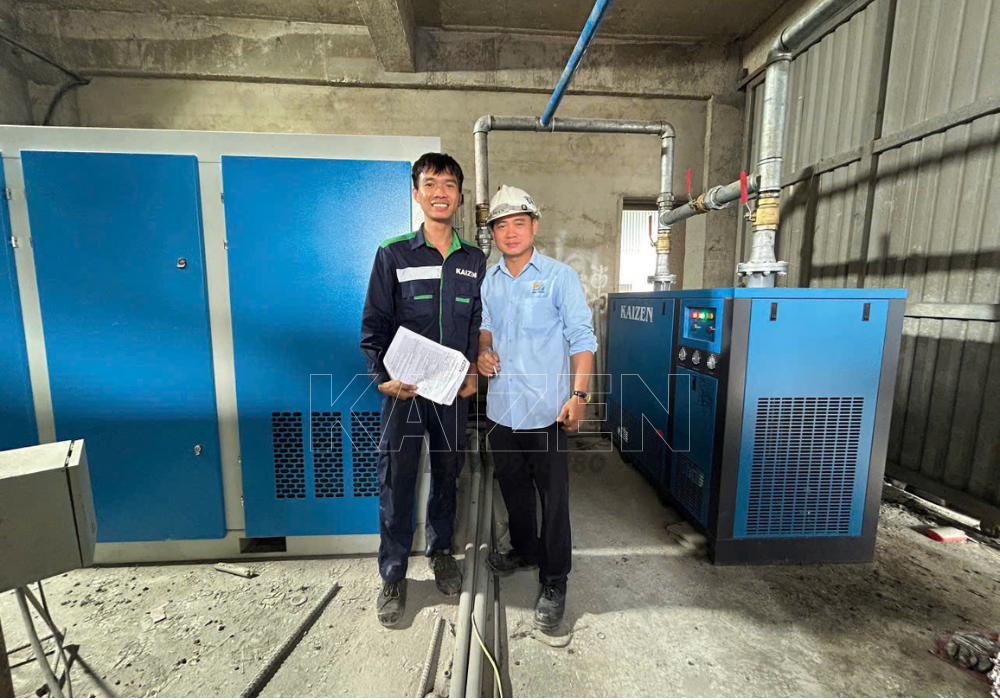 MÁY NÉN KHÍ 180HP 132KW BIẾN TẦN INVETER - KAIZEN