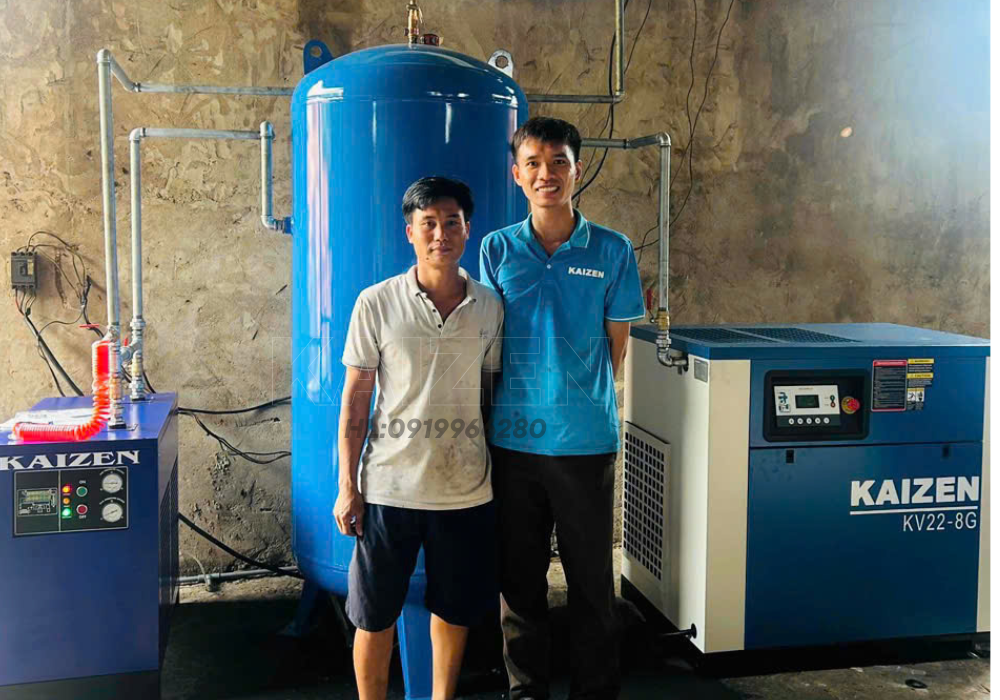 MÁY NÉN KHÍ 60HP 45KW BIẾN TẦN INVERTER