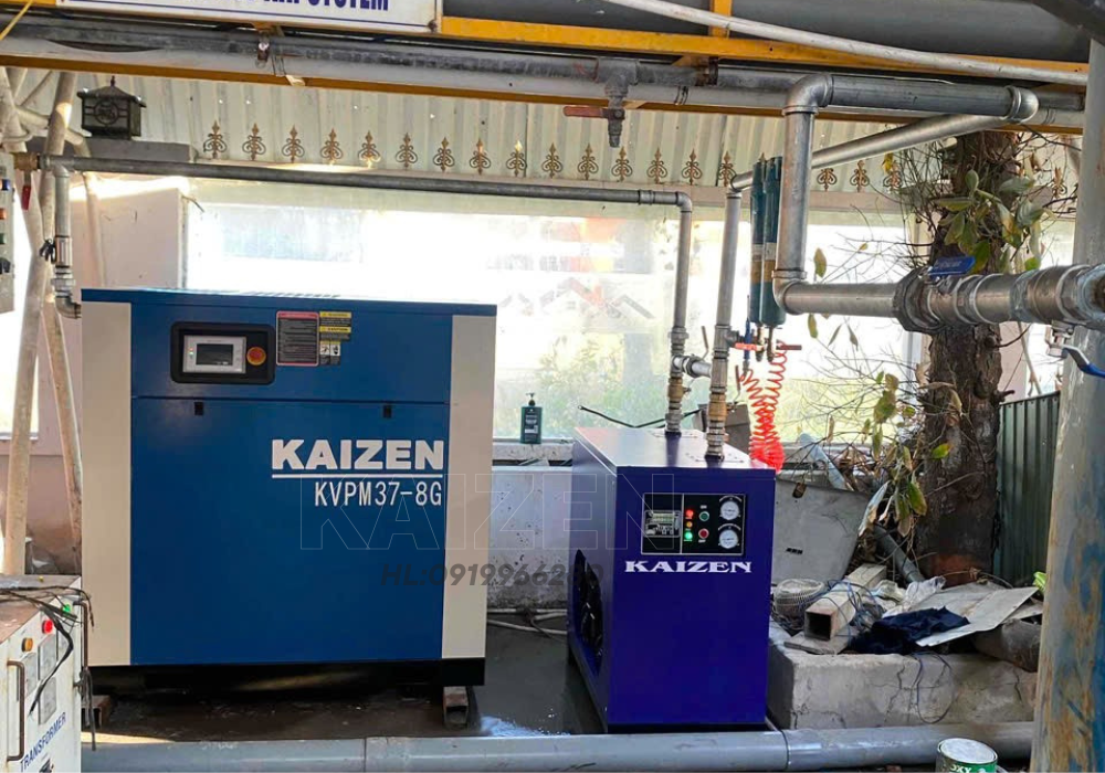 MÁY NÉN KHÍ 60HP 45KW BIẾN TẦN- KAIZEN