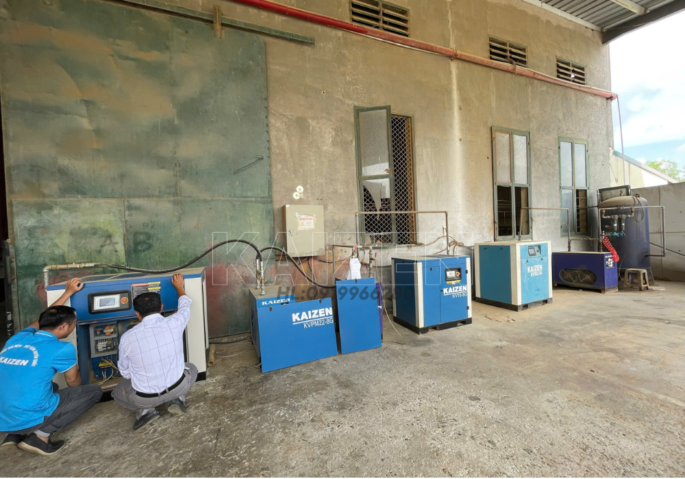 MÁY NÉN KHÍ 75HP 55KW BIẾN TẦN INVERTER – KAIZEN