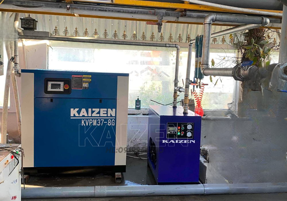MÁY NÉN KHÍ 75HP 55KW BIẾN TẦN INVERTER – KAIZEN
