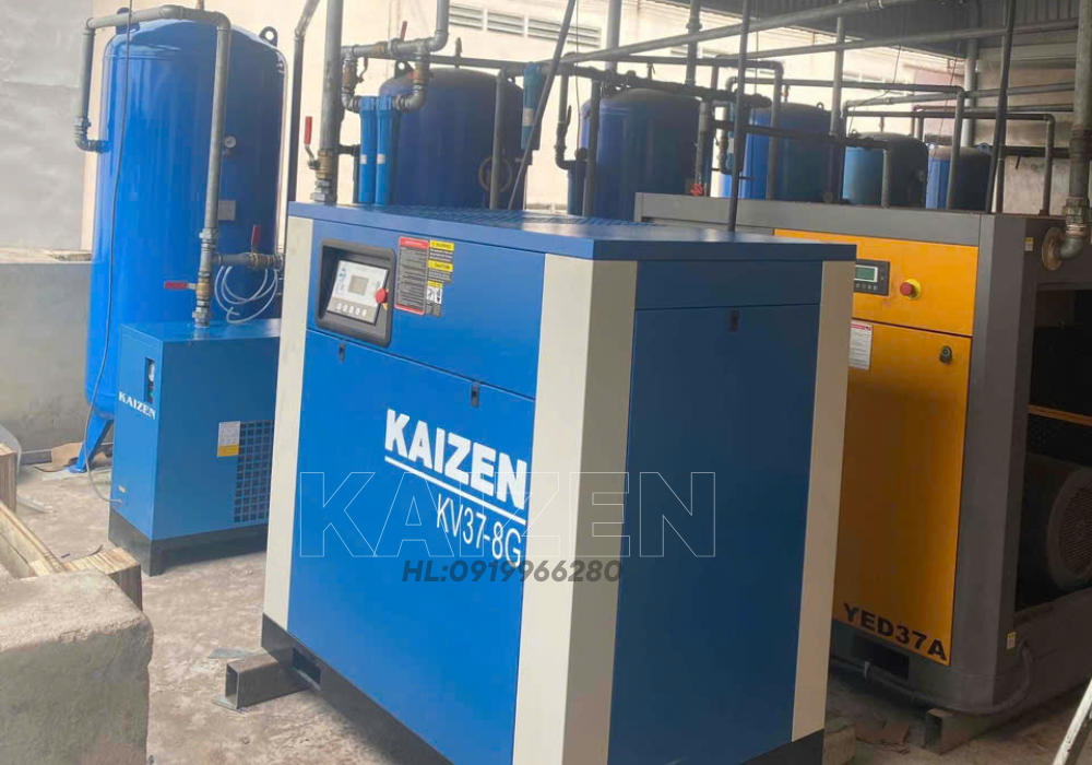 MÁY NÉN KHÍ 75HP 55KW BIẾN TẦN INVERTER – KAIZEN