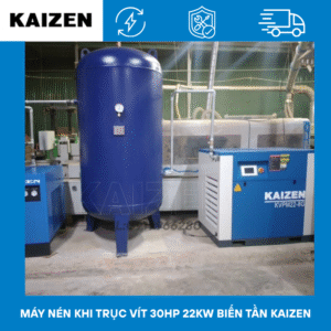 MÁY NÉN KHÍ 30HP 22kW BIẾN TẦN INVERTER – KAIZEN